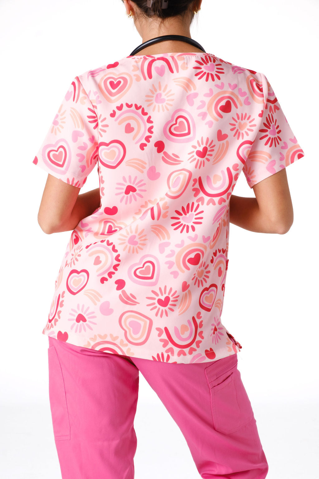 Sweet Heart Scrub Top