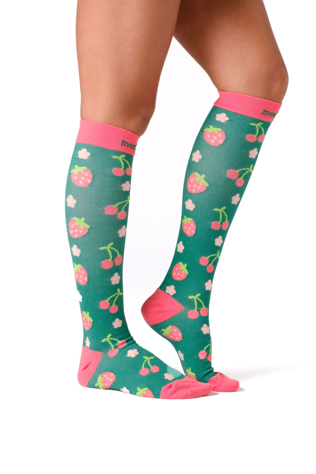 Strawberry & Cherry Compression Socks