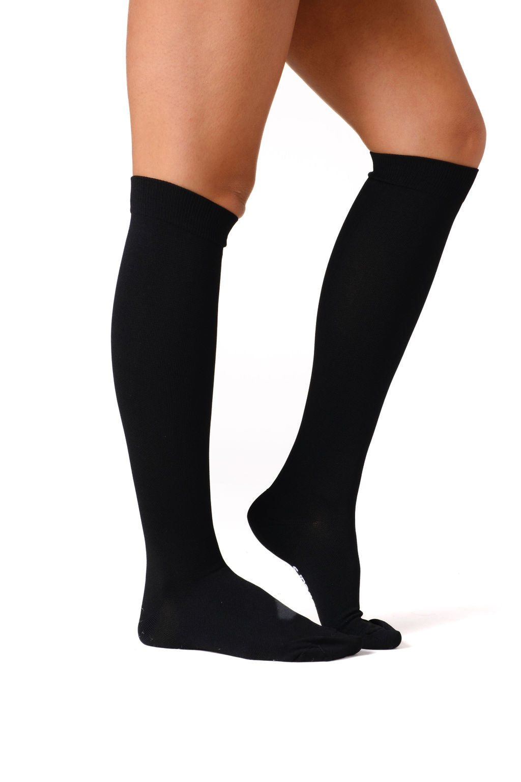 Plain Black Compression Socks