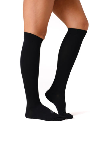 Plain Black Compression Socks