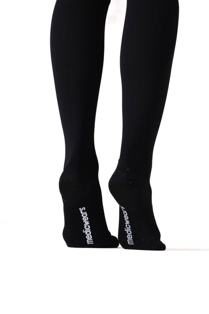 Plain Black Compression Socks