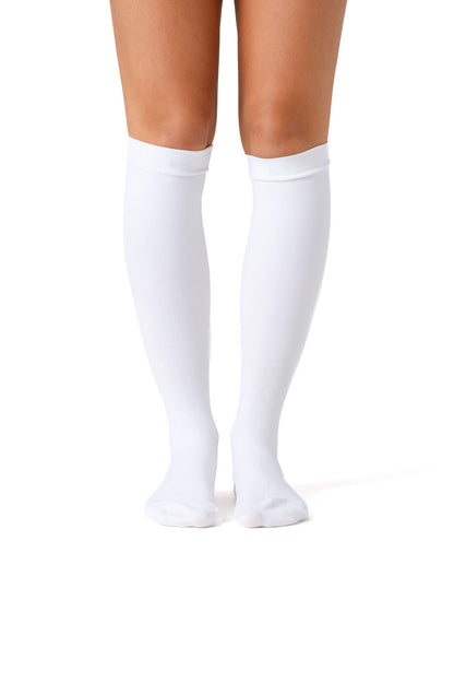 Plain White Compression Socks