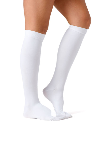 Plain White Compression Socks