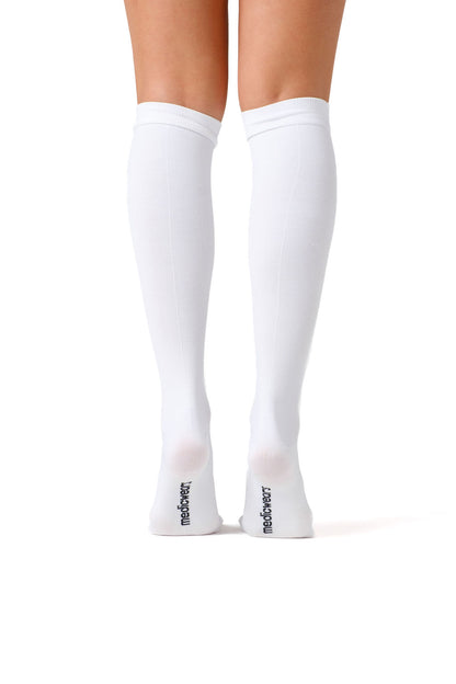 Plain White Compression Socks