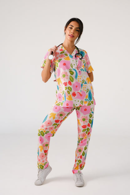 Abstract Garden Scrub Set