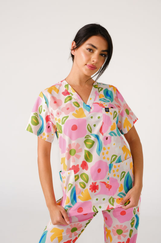 Abstract Garden Scrub Set