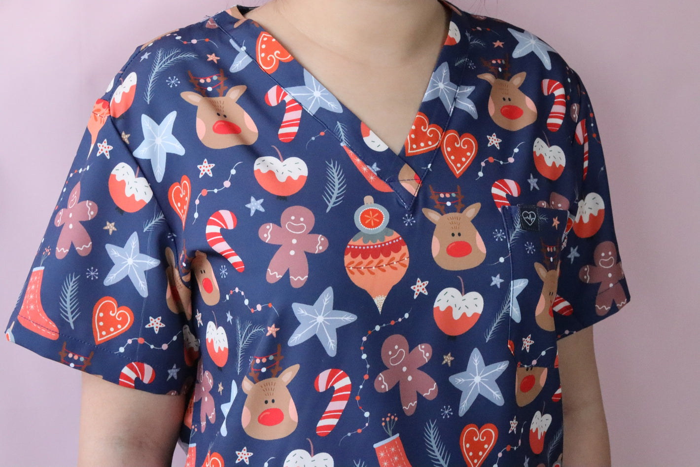 Happy Flower Scrub Top l Paediatric Scrub Tops l Cute Scrub Tops l