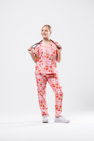 Strawberry Sunday Scrub Set