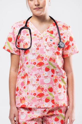 Strawberry Sunday Scrub Set