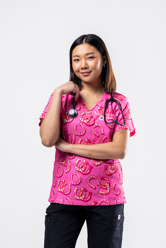 Cowgirl Crush Scrub Top