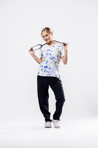 Coquette Scrub Top