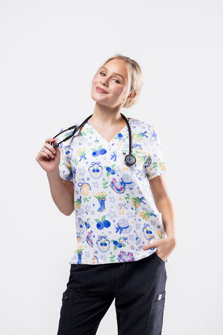 Coquette Scrub Top