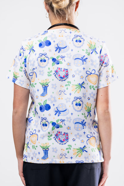 Coquette Scrub Top