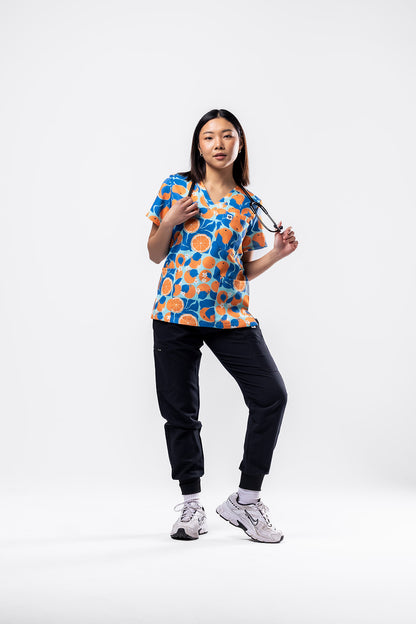 Orange Bliss Scrub Top