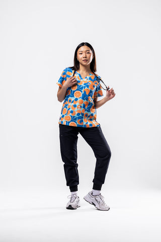 Orange Bliss Scrub Top