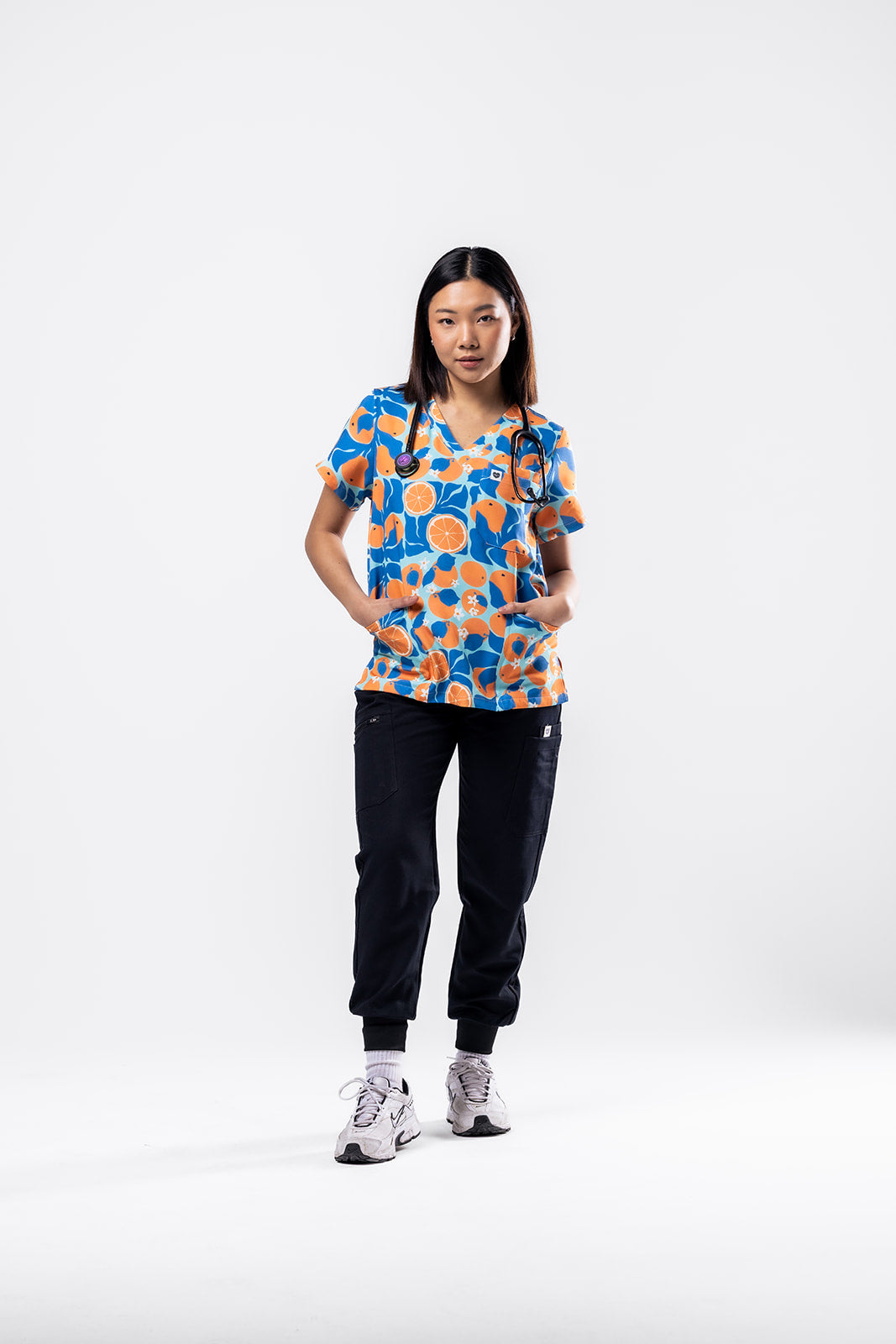 Orange Bliss Scrub Top