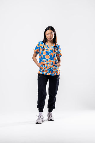 Orange Bliss Scrub Top