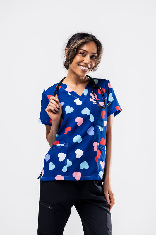 Full of Hearts Scrub Top