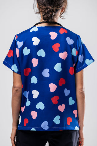 Full of Hearts Scrub Top
