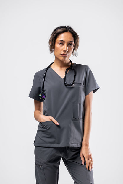 3-Pocket Scrub Top