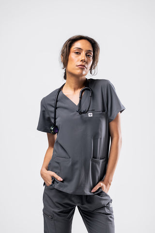 3-Pocket Scrub Top
