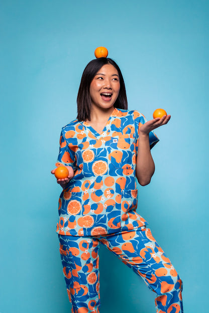Orange Bliss Scrub Top