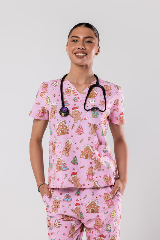 The Gingerbread Bakery Scrub Set