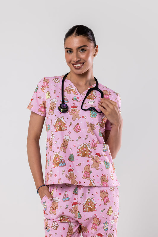 The Gingerbread Bakery Scrub Set