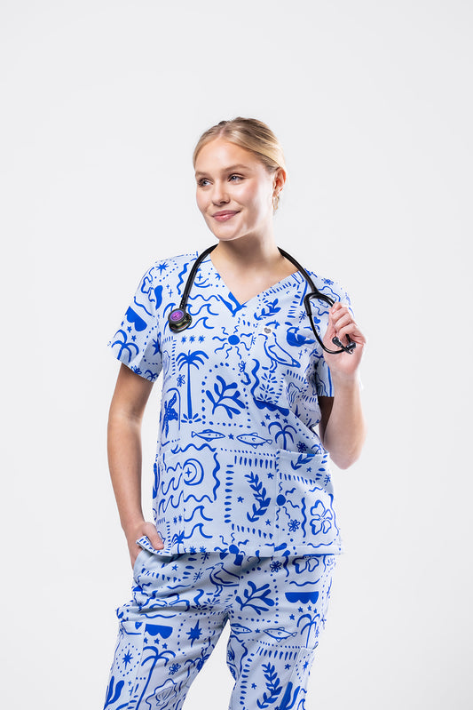 Boho Beach Scrub Set