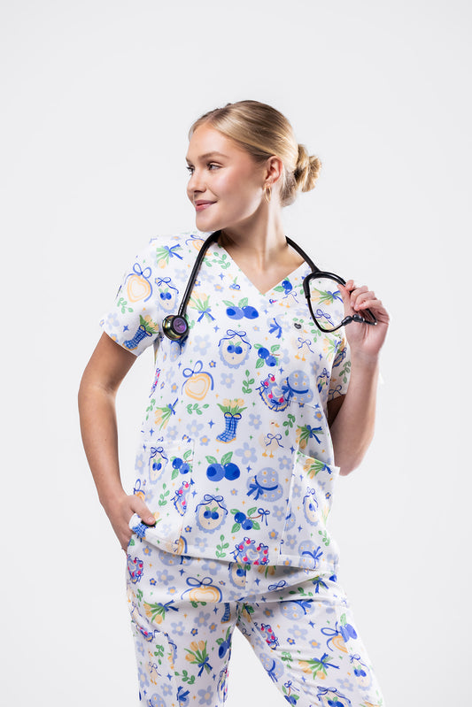 Coquette Scrub Set