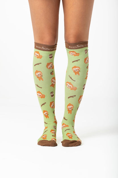 Coffee Sloth Compression Socks
