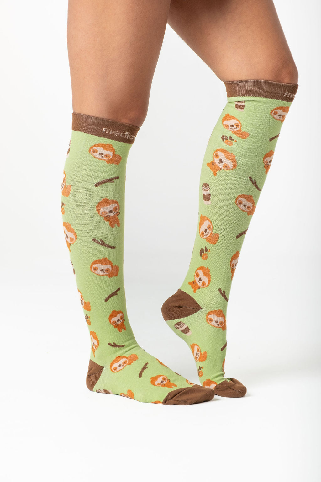 Coffee Sloth Compression Socks