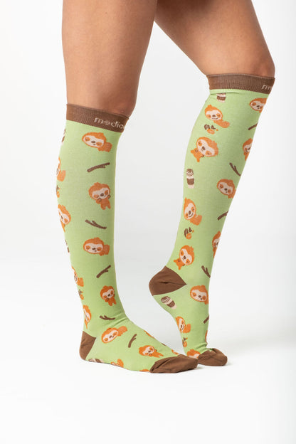 Coffee Sloth Compression Socks