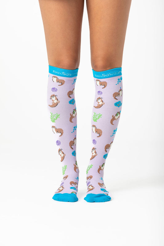 Cheerful Otters Compression Socks