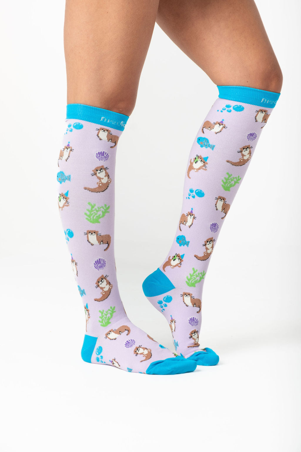 Cheerful Otters Compression Socks