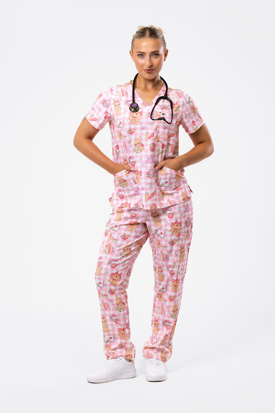 Bunny Brew Picnic Scrub Set