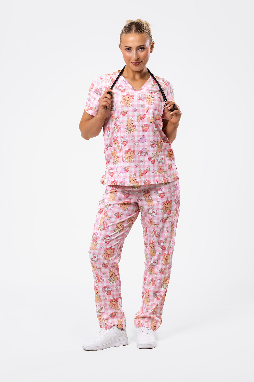 Bunny Brew Picnic Scrub Set