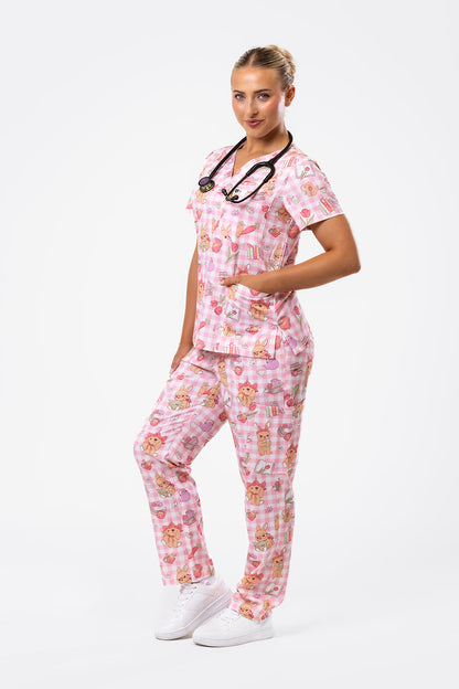 Bunny Brew Picnic Scrub Set