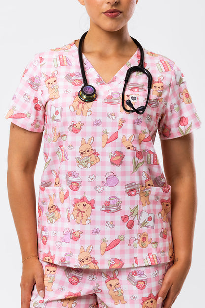 Bunny Brew Picnic Scrub Set
