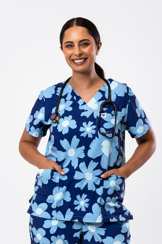 Frosty Blooms Scrub Set