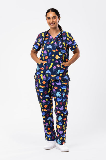 Ocean Cuties Scrub Set