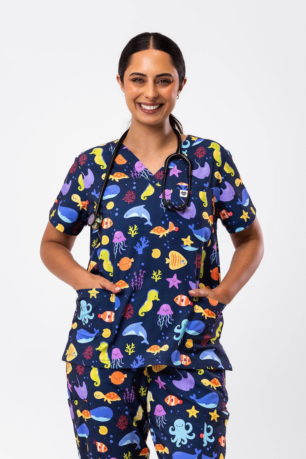 Ocean Cuties Scrub Set