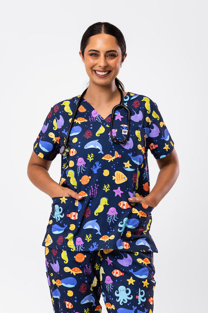 Ocean Cuties Scrub Set
