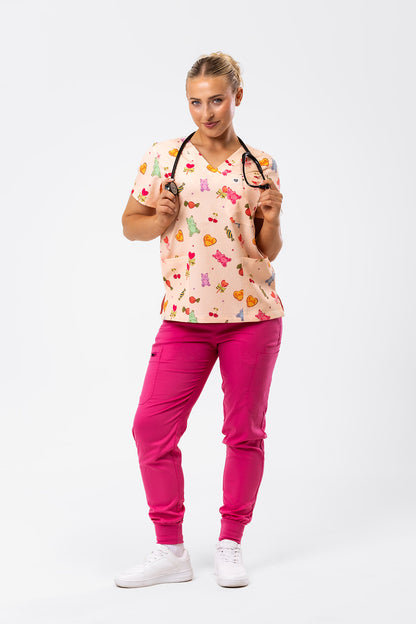 Gummy Bear Treats Scrub Top