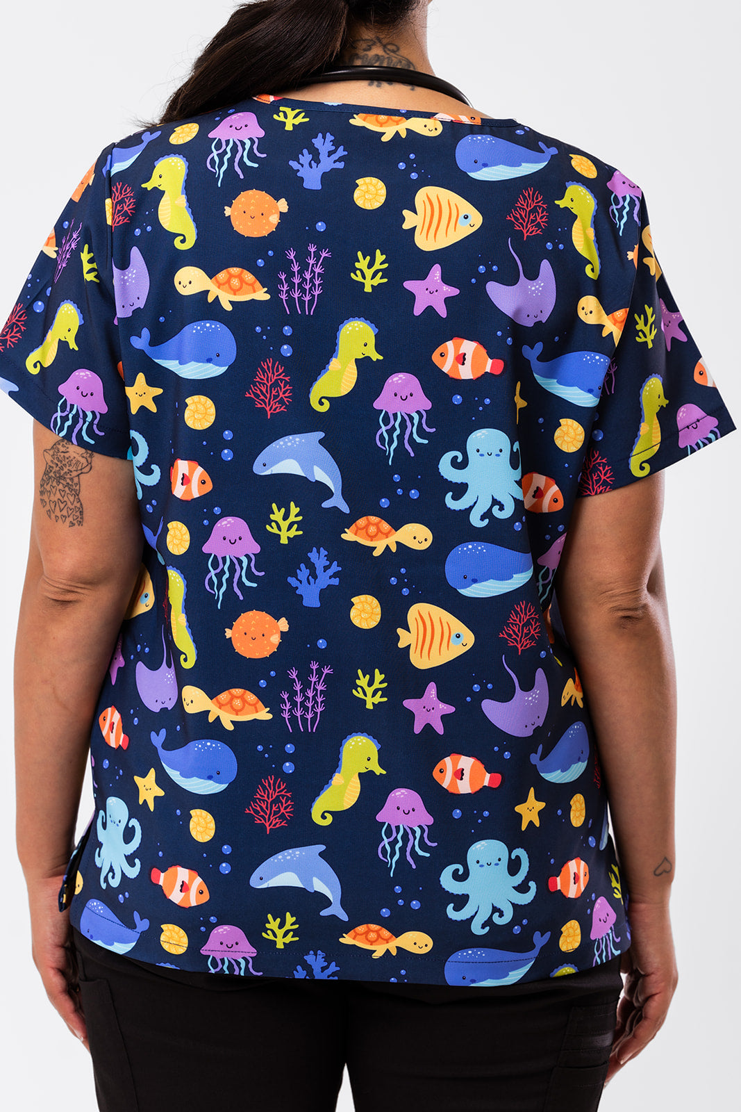 Ocean Cuties Scrub Top