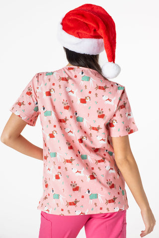 Xmas Doggy Scrub Top