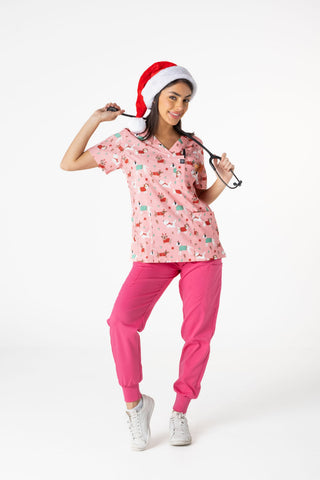 Xmas Doggy Scrub Top