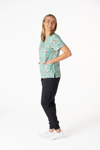 Koala Christmas Scrub Top