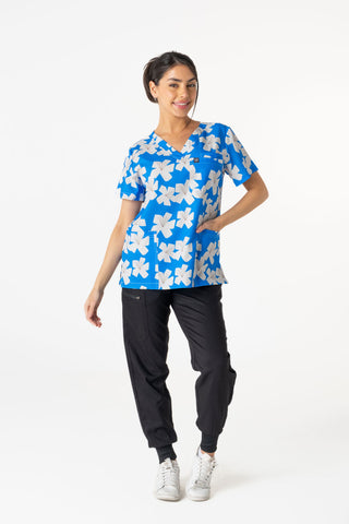 Blue Haven Scrub Top