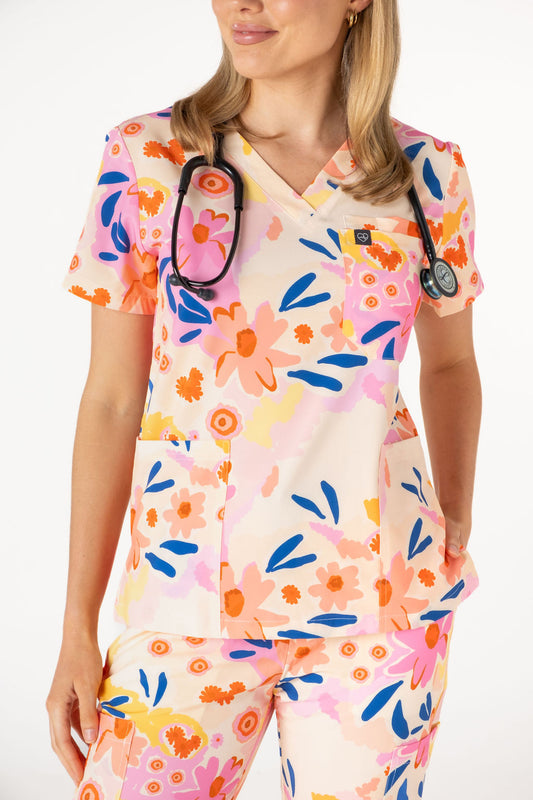 Spring Blooms Scrub Set